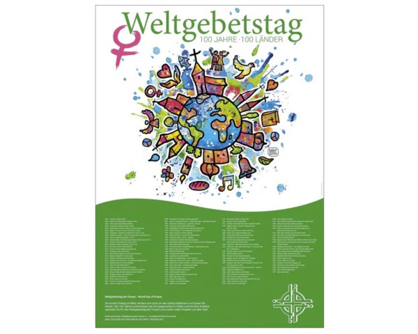 Plakat &quot;Weltgebetstag 1927-2031&quot;