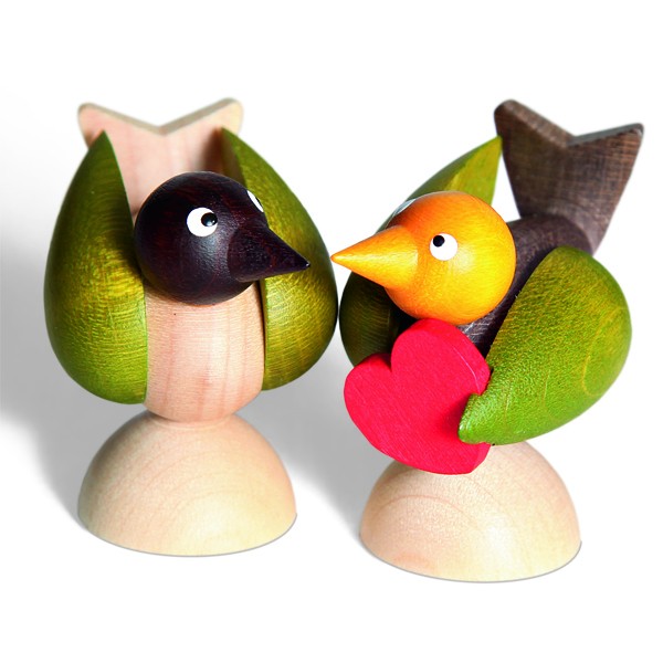 Vogelpaar "Ich schenk Dir mein Herz"