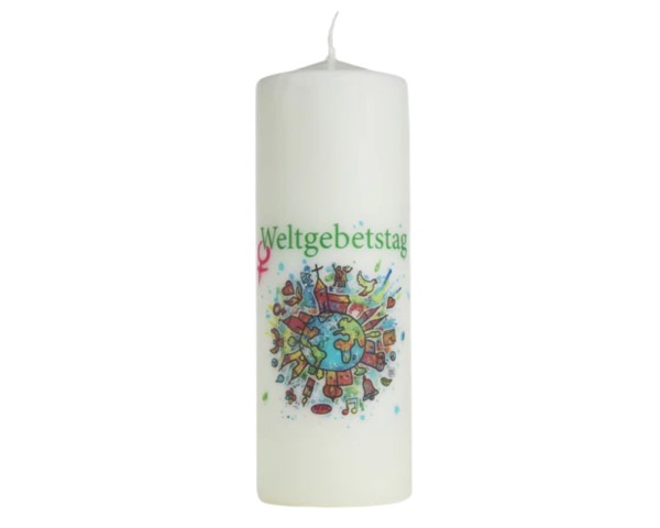 Weltgebetstag Kerze »Weltkugel«