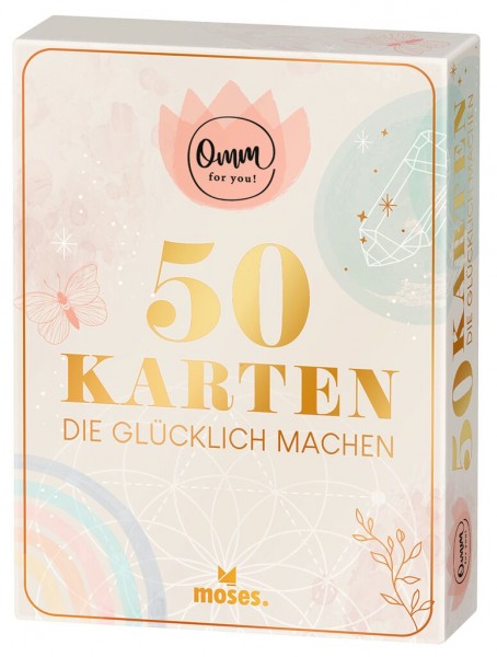 Moses Verlag: Omm for you - 50 Karten, die glücklich machen